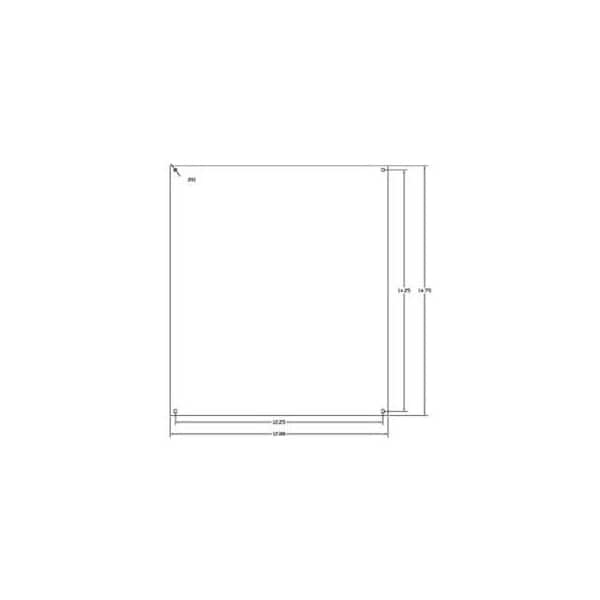 Vynckier Enclosure Systems Vynckier Mp1614a Vj 16in X 14in Aluminum Mounting Plate - Min Qty 6 MP1614A - main